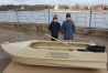 Алюминиевая лодка Романтика-Н 3.0 м., с булями, крашенная в цвет 
